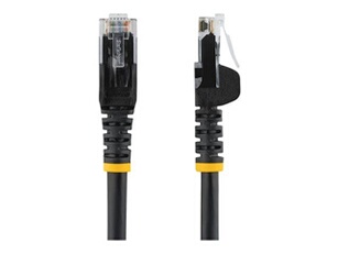 Câble réseau Cat6 Gigabit UTP sans crochet de 2m - Cordon Ethernet RJ45 anti-accroc - Câble patch Mâle / Mâle - Noir - Cordon de raccordement - RJ-45