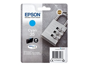 Epson 35 - 9.1 ml - cyan - original - cartouche d'encre - pour WorkForce Pro WF-4720, WF-4720DWF, WF-4725DWF, WF-4730, WF-4730DTWF, WF-4740,
