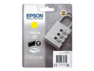 Epson 35 - 9.1 ml - jaune - original - blister - cartouche d'encre - pour WorkForce Pro WF-4720, WF-4720DWF, WF-4725DWF, WF-4730, WF-4730DTWF,