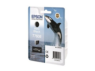 T7608 - 25.9 ml - noir mat - original - blister - cartouche d'encre - pour SureColor SC-P600