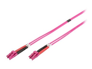 - Cordon de raccordement - LC multi-mode (M) pour LC multi-mode (M) - 2 m - 2 m - fibre optique - duplex - 50 / 125 microns - OM4 - sans halogène -