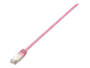 equip Pro - Cordon de raccordement - RJ-45 (M) pour RJ-45 (M) - 25 cm - SFTP, PiMF - CAT 6 - moulé, bloqué - rose