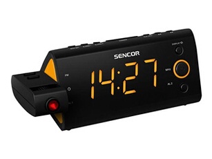 SRC 330 OR - Radio-réveil - noir, orange