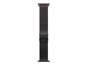 Boucle Milanaise pour Apple Watch 49 mm Titane Noir Taille Petite