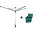 Séchoir à Linge Rotatif Extérieur Parapluie 50m Avec Housse - Corde Stable Pour Jardin