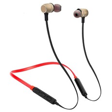 Casque audio YONIS Casque Sport Sans Fil Bluetooth Rouge Pour Smartphones Distance 10m Rouge