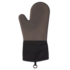 Gant de cuisine en silicone noir