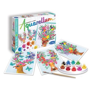 SentoSphère Aquarellum Cerfs Enchantés - Kit Peinture Magique Dès 7 Ans - Fabriqué En France