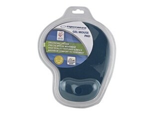 GEL - Tapis de souris avec repose-poignets - bleu