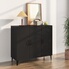Buffet chêne fumé 90x34x80 cm bois d'ingénierie | Leroy Merlin Buffet chêne fumé 90x34x80 cm bois d'ingénierie | Leroy Merlin