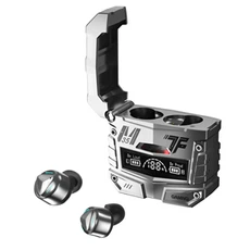 Ecouteurs GENERIQUE Casque bluetooth M355 argent dans l’oreille pour le sport de course sans fil