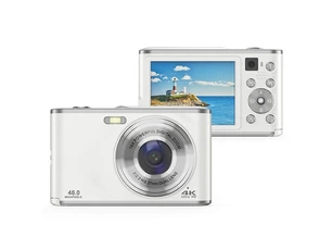 Appareil photo compact szsmart Appareil photo numérique compact DC306 4K uhd 48MP autofocus 2.8 pour - blanc
