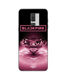 Coque Samsung Galaxy j8 2018 blackpink diamond noir et rose