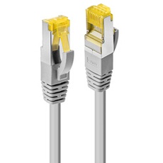 47271 RJ45 Câble réseau, câble patch CAT 6a (câble brut CAT 7) S/FTP 30.00 m gris avec cliquet dencastrement
