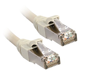 Premium - Cordon de raccordement - RJ-45 (M) pour RJ-45 (M) - 30 cm - SFTP - CAT 6 - sans halogène, sans crochet - gris