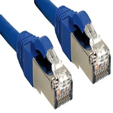 Premium - Cordon de raccordement - RJ-45 (M) pour RJ-45 (M) - 30 m - SFTP - CAT 6 - sans halogène, sans crochet - bleu
