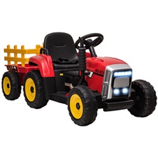 LIFEZEAL Tracteur Électrique Enfant 12V avec Remorque Détachable LIFEZEAL Tracteur Électrique Enfant 12V avec Remorque Détachable