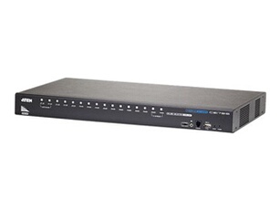 ATEN CS17916 - Commutateur écran-clavier-souris/audio/USB - 16 x KVM / audio / USB - 1 utilisateur local - de bureau, Montable sur rack
