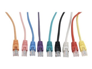 - Cordon de raccordement - RJ-45 (M) pour RJ-45 (M) - 50 cm - UTP - CAT 5e - moulé - beige