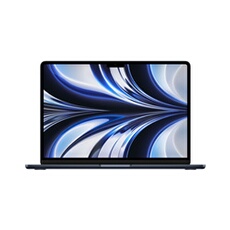 MacBook Apple Air 13" 256 Go SSD 16 Go RAM Puce M2 CPU 8 Cours GPU 8 Cours Minuit