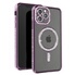 Coque - AVIZAR - iPhone 15 Pro Max - Contour Strass Dorée - Compatible MagSafe - Dos Transparent - Téléphonie Coque - AVIZAR - iPhone 15 Pro Max - Contour Strass Dorée - Compatible MagSafe - Dos Transparent - Téléphonie