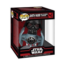 Figurine Pop Star wars Dark Vador avec Tie Advanced x1 Starfighter