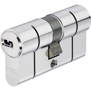 Cylindre à bouton EC-S NP 30x30mm nickelé perle varié débrayable avec 5 clés réversibles Abus Cylindre à bouton EC-S NP 30x30mm nickelé perle varié débrayable avec 5 clés réversibles Abus