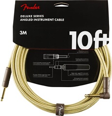 Deluxe Instrument Cable Straight/angle 10' Tweed
