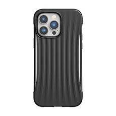 Coque pour iPhone 14 Pro Max Clutch Shockproof 3M avec motif rayures Noir