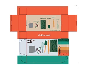 Coffret de patisserie Noël