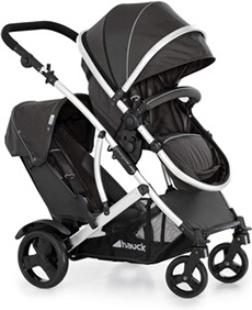 Poussette double Duett 2 - Noir