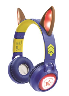 Casque audio sans fil pour enfant Bluetooth Pat' Patrouille avec oreilles de Chase