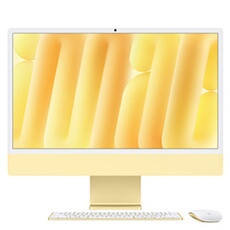 iMac Apple iMac 24" écran rétina 4,5K 512 Go SSD 16 Go RAM Puce M4 CPU 10 cours GPU 10 cours Jaune