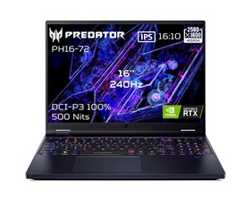 Predator Helios 16 PH16-72-799D 16 WQXGA 240 Hz Intel Core i7 32 Go RAM 2 To SSD Nvidia GeForce RTX 4070 Noir
