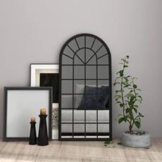 VIDAXL - Miroir de décoration - 90x45 cm - Noir