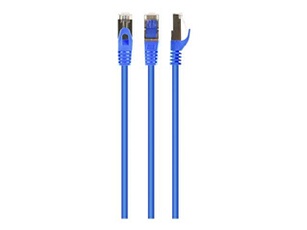 - Cordon de raccordement - RJ-45 (M) pour RJ-45 (M) - 0.5 m - STP - CAT 6 - moulé, bloqué - bleu