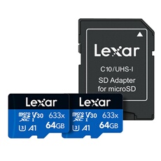 Pack de 2 Cartes mémoire micro SDXC Lexar UHS I C10 et - vue 2