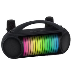 Enceinte sans fil YONIS Enceinte Bluetooth Portable Sans Fil Extérieure Avec Lumières RGB Et Mics Vert
