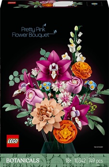 LEGO Botanicals 10342 Le joli bouquet de fleurs roses