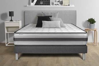 Ensemble Matelas Sommier 200x200 cm - Vitalpower Recover