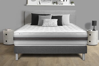 Ensemble Matelas Sommier 200x200 cm - Vitalmemo Back