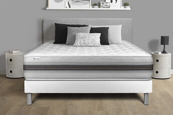 Ensemble Matelas Sommier 140x190 cm - Vitalmemo Back