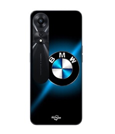 Coque Oppo A78 5G Logo BMW noir et bleu brillant