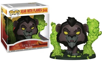 Figurine Funko Pop! N°544 - Le Roi Lion - Scar Avec Des Flammes