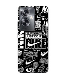 Coque Oppo A79 5G Nike air logo Download Nike Graffiti Noir et blanc