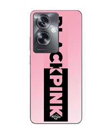 Coque Oppo A79 5G Blackpink logo rose et noir