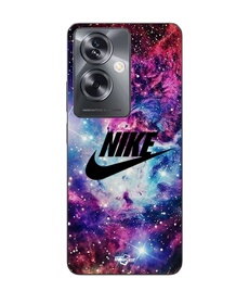 Coque Oppo A79 5G nike logo noir stylé Rose Vif Violet Bleu