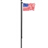 Fairybell Mât De Drapeau En Aluminium Divisible 7 Mètres Noir - Support Sapin De Noël Et Drapeau