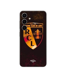 Coque Samsung Galaxy S24 FE rcl lens orange fond noir