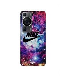 Coque Huawei P60 nike logo noir stylé Rose Vif Violet Bleu